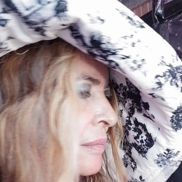 Lack And White Hat Large Rim Romantic 1900 Century Sean One Of A Kind H - Picture 2 of 16